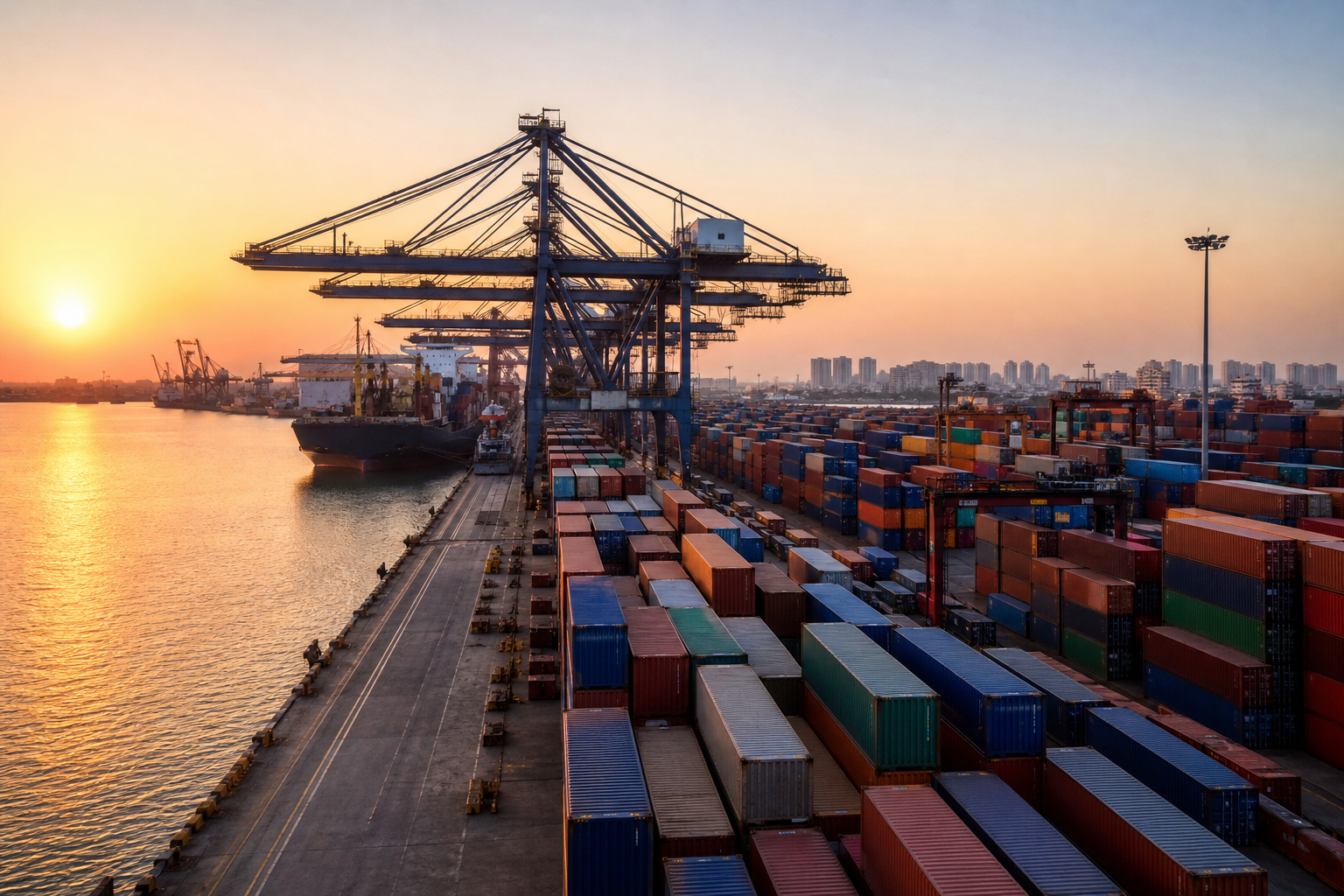 Handicraft containers cleared for export shipping
