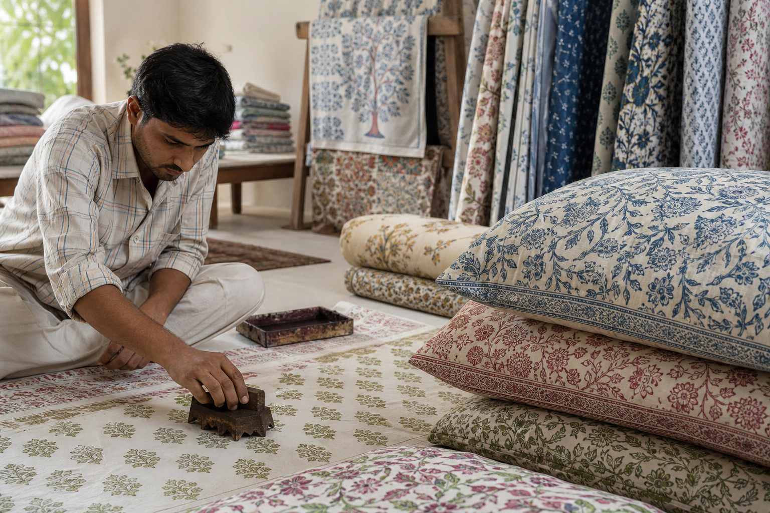 Sustainable textile handicraft finishes and dyes