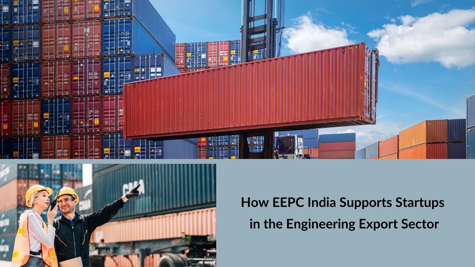 How EEPC India Supports Startups in the Engineering Export Sector
