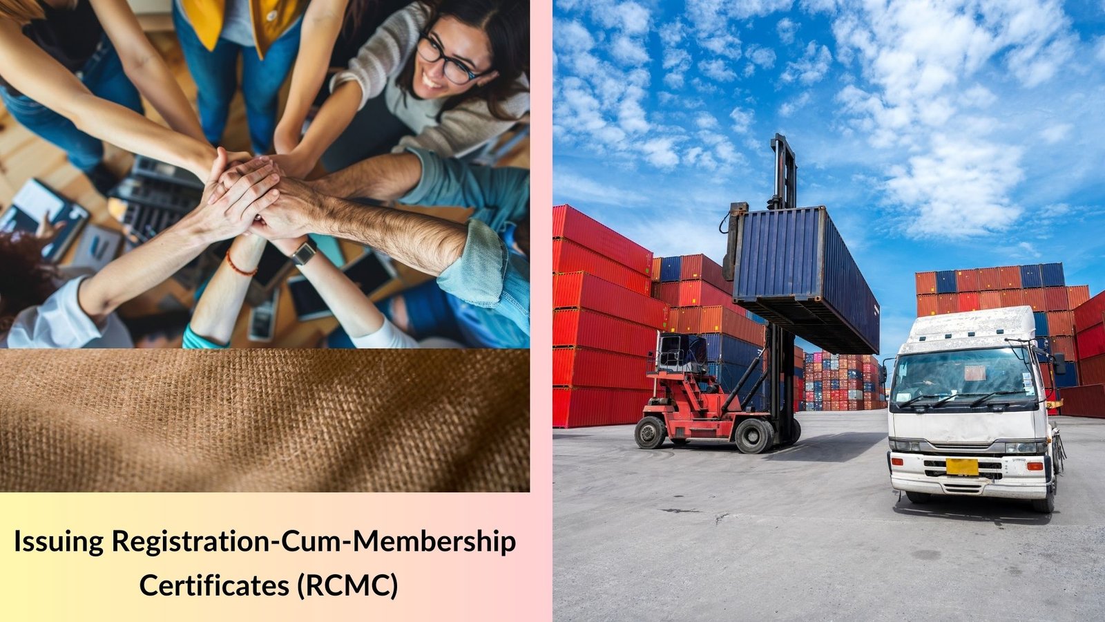 Issuing Registration-Cum-Membership Certificates (RCMC)
